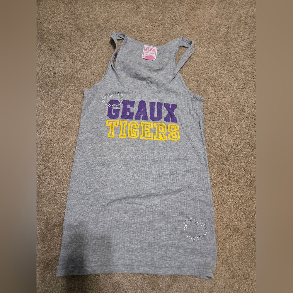 PINK Victoria's Secret Gray Tank Top